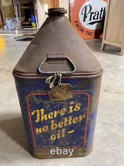 Rare Vintage Ovaline Pyramid Oil Can