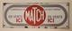 Rare Vintage Paris Match enamel advertising sign measures 16×6