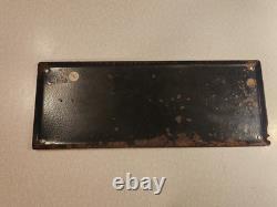 Rare Vintage Paris Match enamel advertising sign measures 16×6