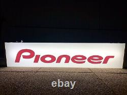 Rare Vintage Pioneer Hi-Fi Stereo Shop Showroom Car Garage Advertising Sign