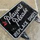 Rare Vintage Players PleaseGolf Course Sign Aluminium Mancave