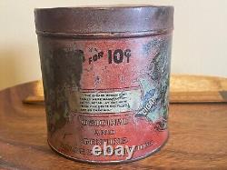 Rare Vintage Possum Round Tobacco Tin Advertising Tin Made USA empty-1469.24