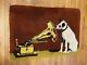 Rare Vintage RCA Victor Latch Hook Rug Nipper Dog 1977 Columbia Minerva
