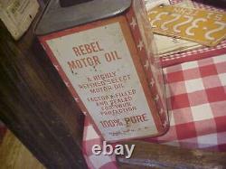 Rare Vintage Rebel Two Gallon Oil Can