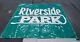 Rare Vintage Riverside Park Original Authentic Sign 10 X10 Painted Chicago