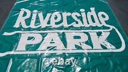 Rare Vintage Riverside Park Original Authentic Sign 10 X10 Painted Chicago