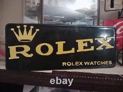 Rare Vintage Rolex Watches Porcelain Service Sales Sign Advertising Department