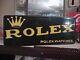 Rare Vintage Rolex Watches Porcelain Service Sales Sign Advertising Department