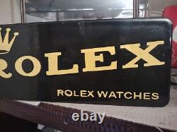 Rare Vintage Rolex Watches Porcelain Service Sales Sign Advertising Department