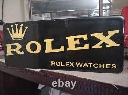 Rare Vintage Rolex Watches Porcelain Service Sales Sign Advertising Department