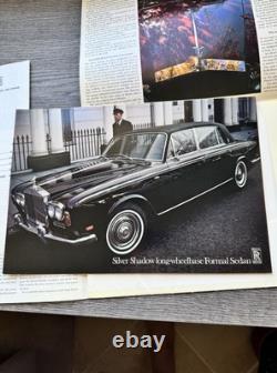 Rare Vintage Rollsroyce Brochures Mint Condition Camargue, Silvershadow-various