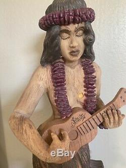 Rare Vintage Sailor Jerry Spiced Rum Hula Girl 5 1/2 Ft Statue Display