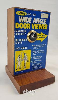 Rare Vintage Salesman Sample Advertising Ives Wide Angle Door Viewer Peep Hole
