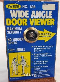 Rare Vintage Salesman Sample Advertising Ives Wide Angle Door Viewer Peep Hole