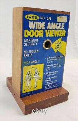 Rare Vintage Salesman Sample Advertising Ives Wide Angle Door Viewer Peep Hole
