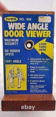 Rare Vintage Salesman Sample Advertising Ives Wide Angle Door Viewer Peep Hole