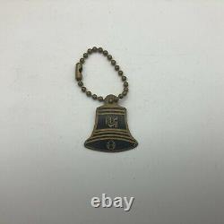 Rare Vintage Schulmerich Carillons Inc. Bell Advertising FOB Keychain //