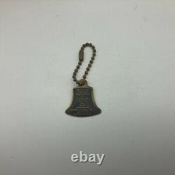 Rare Vintage Schulmerich Carillons Inc. Bell Advertising FOB Keychain //