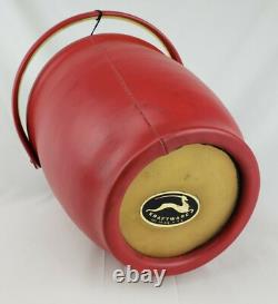 Rare Vintage Schweppes Advertising Red Ice Bucket Kraftware NOS Original Box NIB