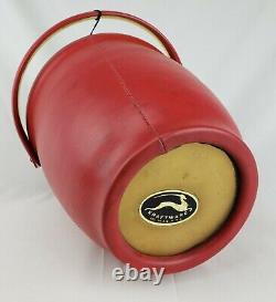 Rare Vintage Schweppes Advertising Red Ice Bucket Kraftware NOS Original Box NIB