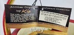 Rare Vintage Schweppes Advertising Red Ice Bucket Kraftware NOS Original Box NIB
