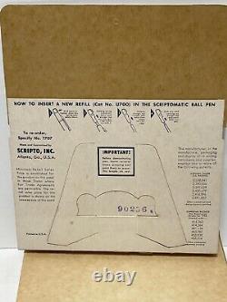 Rare Vintage Script T 707 Advertising Store Display With Pens