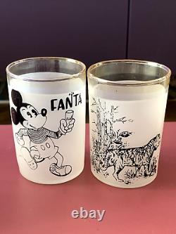 Rare Vintage Set Drink Glasses GDR USSR