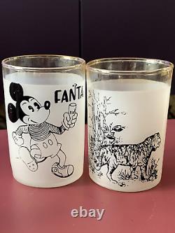 Rare Vintage Set Drink Glasses GDR USSR