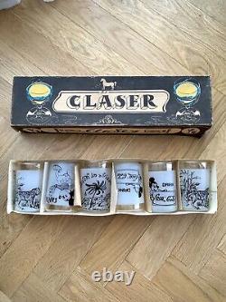 Rare Vintage Set Drink Glasses GDR USSR