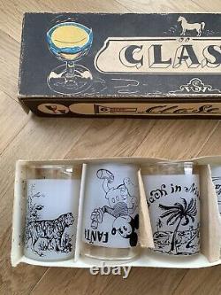 Rare Vintage Set Drink Glasses GDR USSR