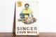 Rare Vintage Singer Sewing Machine Metal Advertising Sign