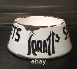 Rare Vintage' Spratt's' Enamel Dog c1930's