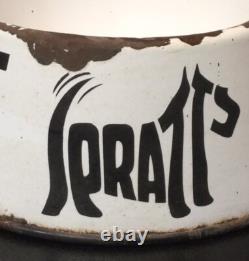 Rare Vintage' Spratt's' Enamel Dog c1930's