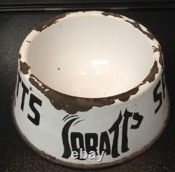 Rare Vintage' Spratt's' Enamel Dog c1930's