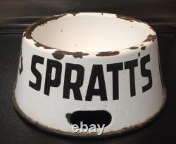 Rare Vintage' Spratt's' Enamel Dog c1930's