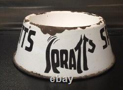 Rare Vintage' Spratt's' Enamel Dog c1930's