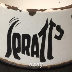 Rare Vintage' Spratt's' Enamel Dog c1930's
