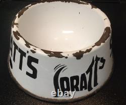 Rare Vintage' Spratt's' Enamel Dog c1930's