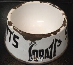 Rare Vintage' Spratt's' Enamel Dog c1930's