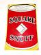 Rare Vintage Square Snuff Embossed Metal Sign Tobacciana Advertising