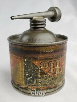 Rare Vintage Standard Oil Can Oilit Tin Handy Oiler Gas Old Sign Advertising 4oz