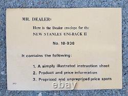 Rare Vintage Stanley Tools Dealer Display Rack Sign Advertising Hardware Store