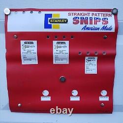 Rare Vintage Stanley Tools Dealer Display Rack Sign Advertising Hardware Store