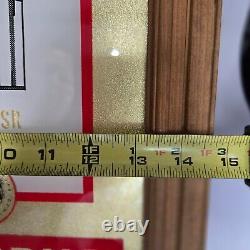 Rare Vintage Stolichnaya Bar Mirror Red & Metallic Gold USSR Vodka Advertising