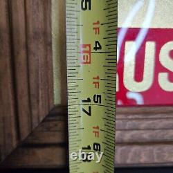 Rare Vintage Stolichnaya Bar Mirror Red & Metallic Gold USSR Vodka Advertising