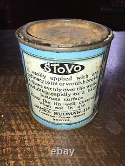 Rare Vintage Stovo Enamel Paint Tin