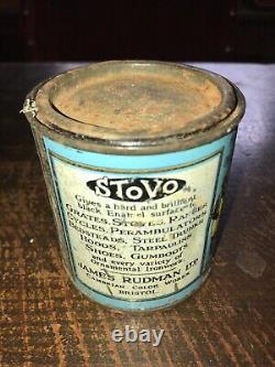 Rare Vintage Stovo Enamel Paint Tin
