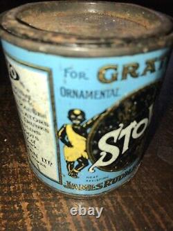 Rare Vintage Stovo Enamel Paint Tin