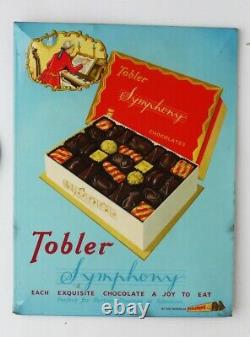 Rare Vintage TOBLERONE TOBLER SYMPHONY Advertising Shop Retail Show Card Sign