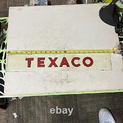 Rare Vintage Texaco Painted Metal Not Porcelain Advertising Sign